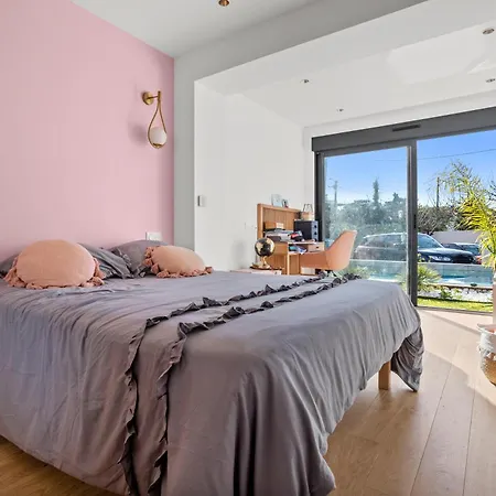 Havre De Paix Avec Prestige Cannes Luxe, Piscine Chauffee, Alarme, Cameras Parking Privee 别墅 勒卡内